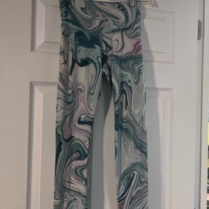 Marble Print Workout Leggings